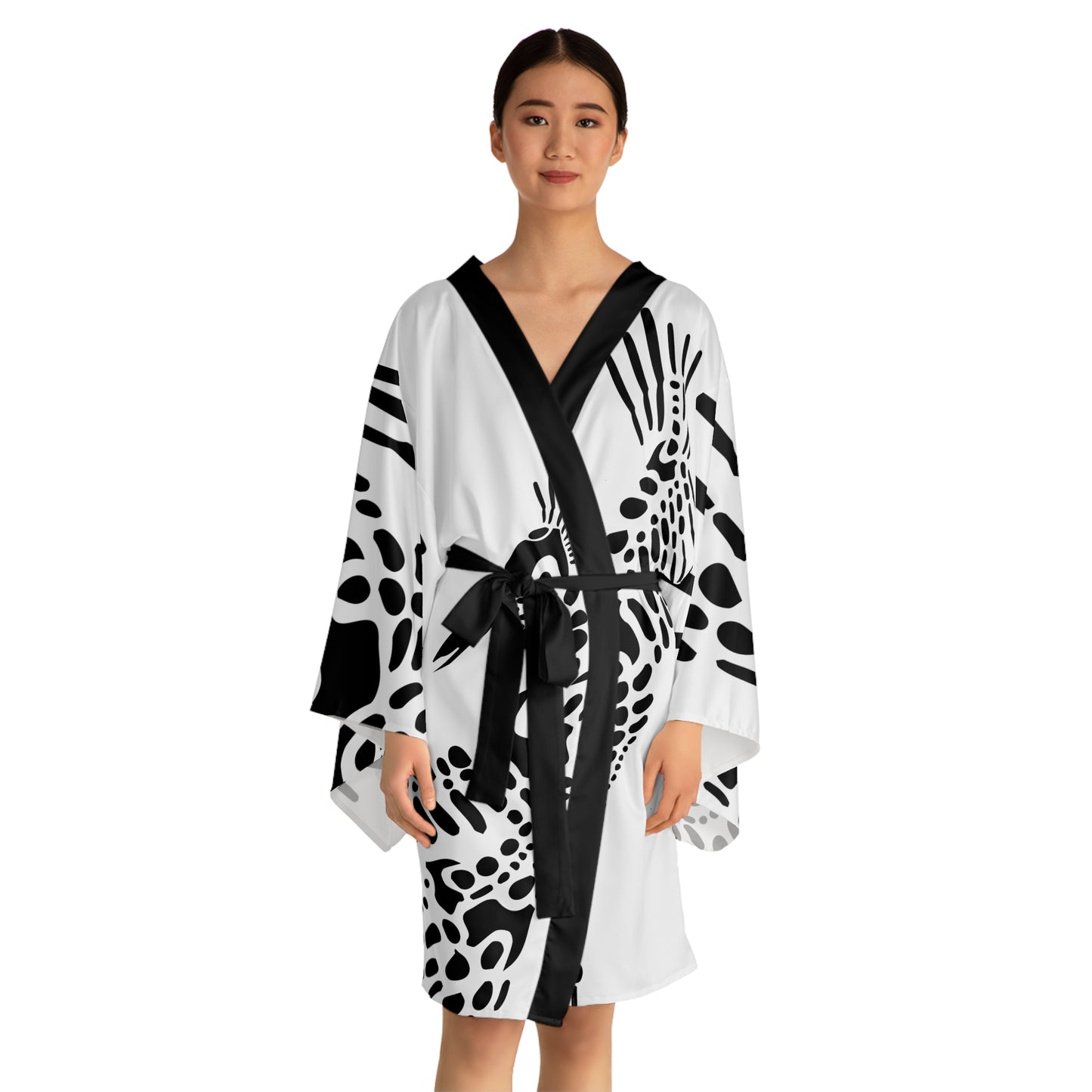 Fossil Blot Kimono Robe