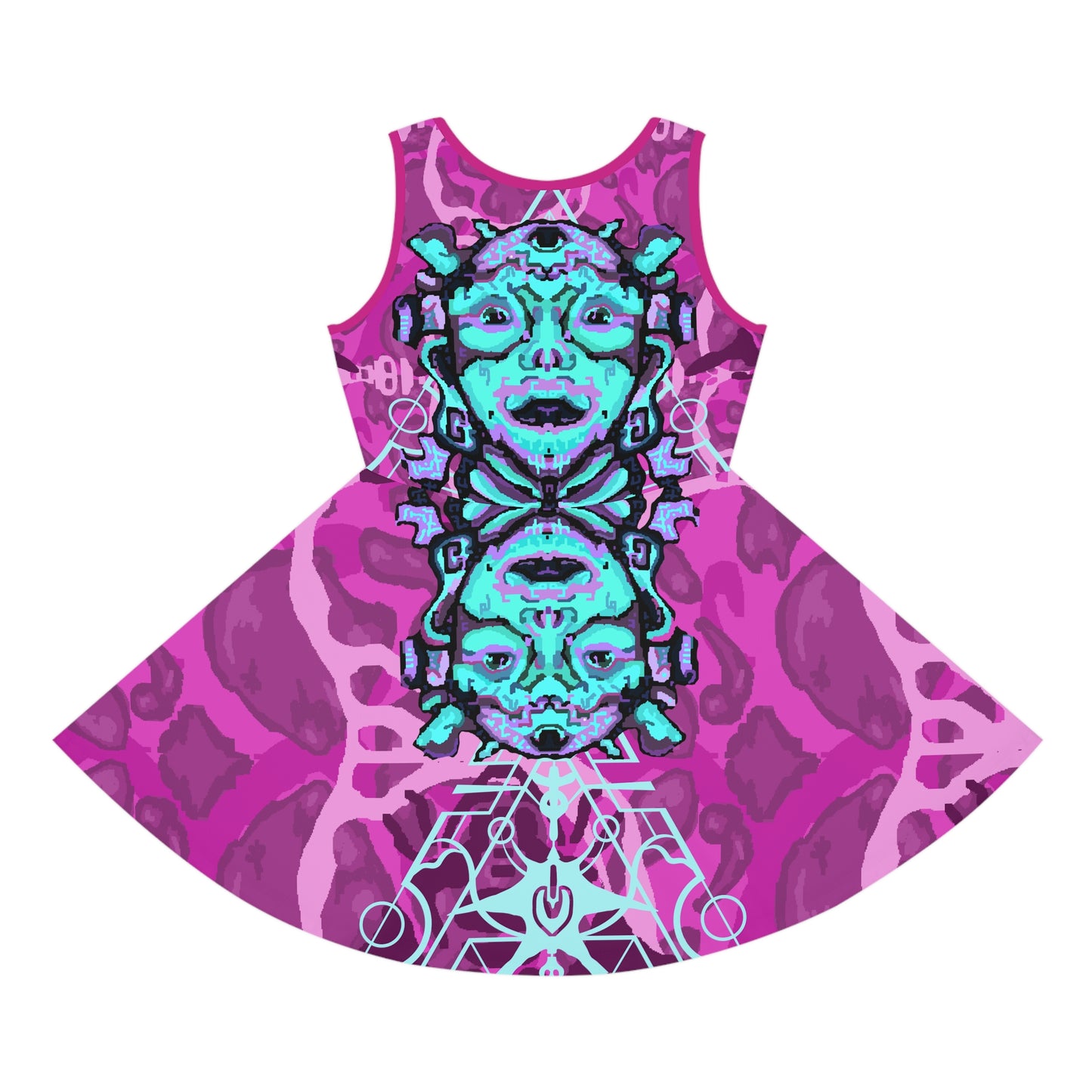 Cosmic Maya Girls' Sleeveless Skaterdress