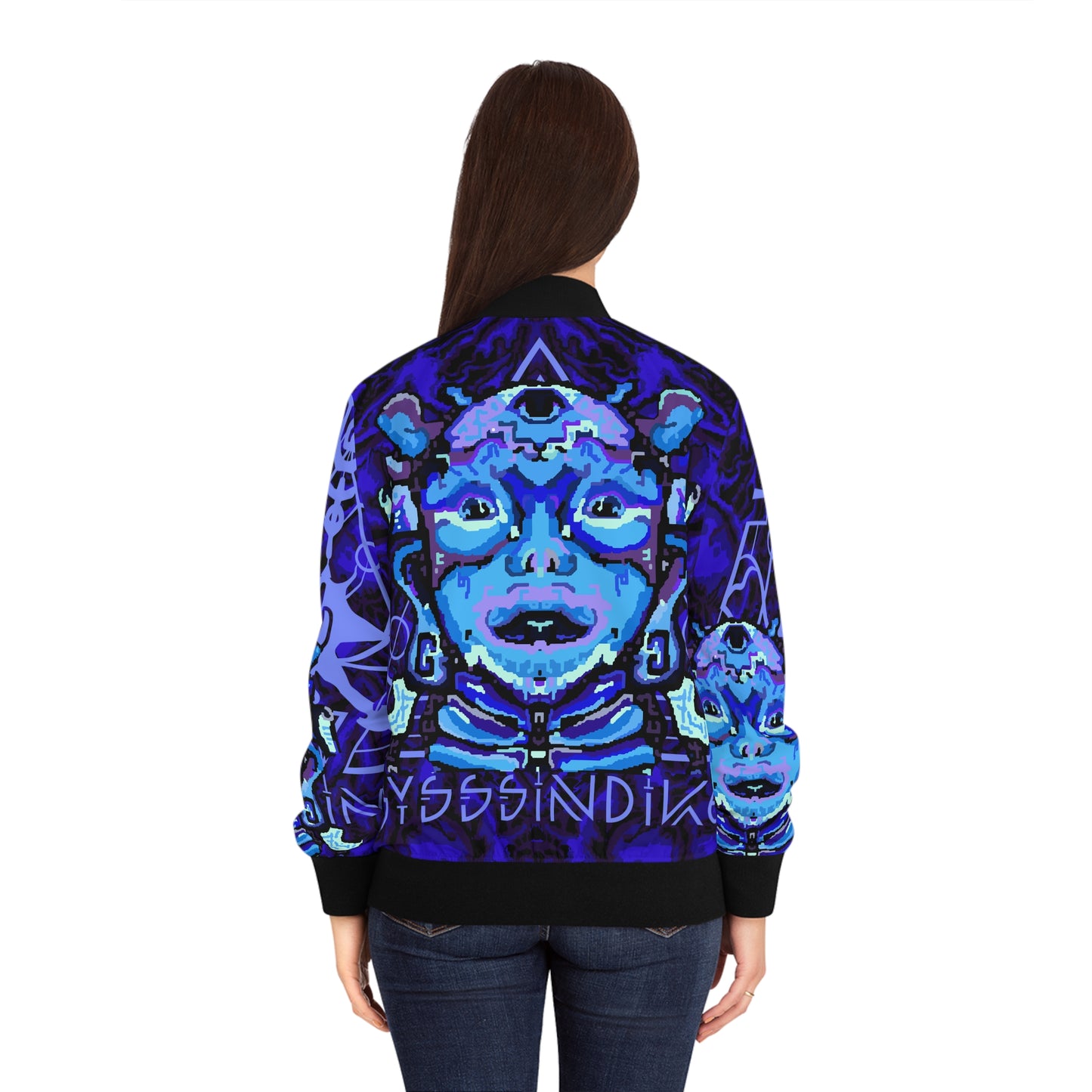Cosmic Maya Midnight blue Bomber Jacket