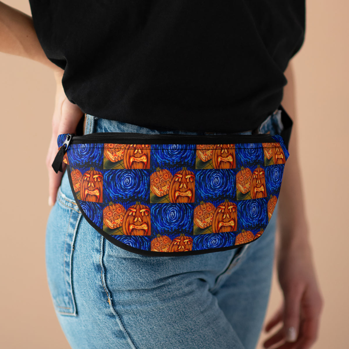 Checkered Howling Moon Waist Bag