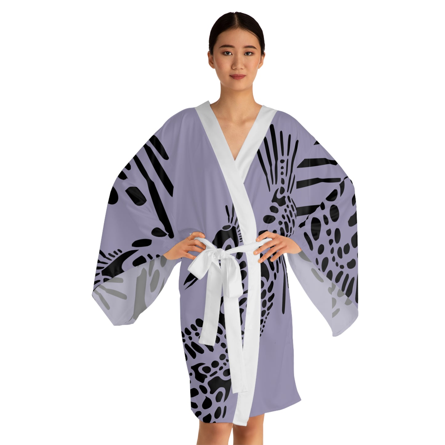 Fossil Blot Kimono Robe