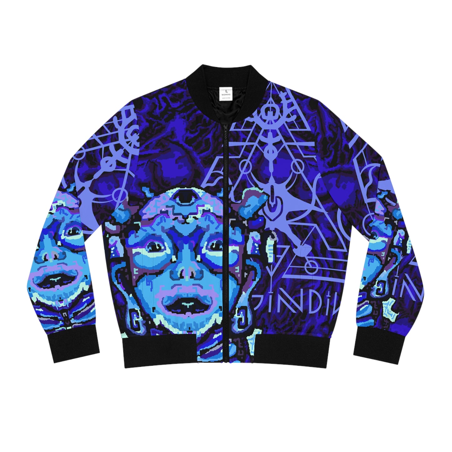 Cosmic Maya Midnight blue Bomber Jacket