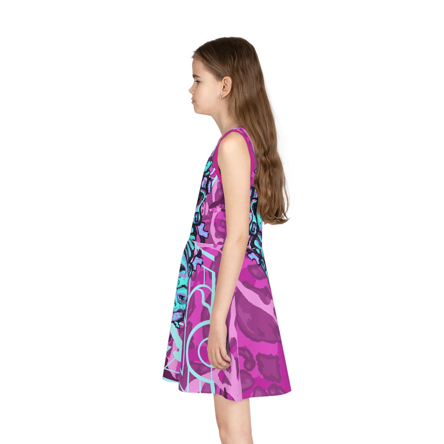 Cosmic Maya Girls' Sleeveless Skaterdress