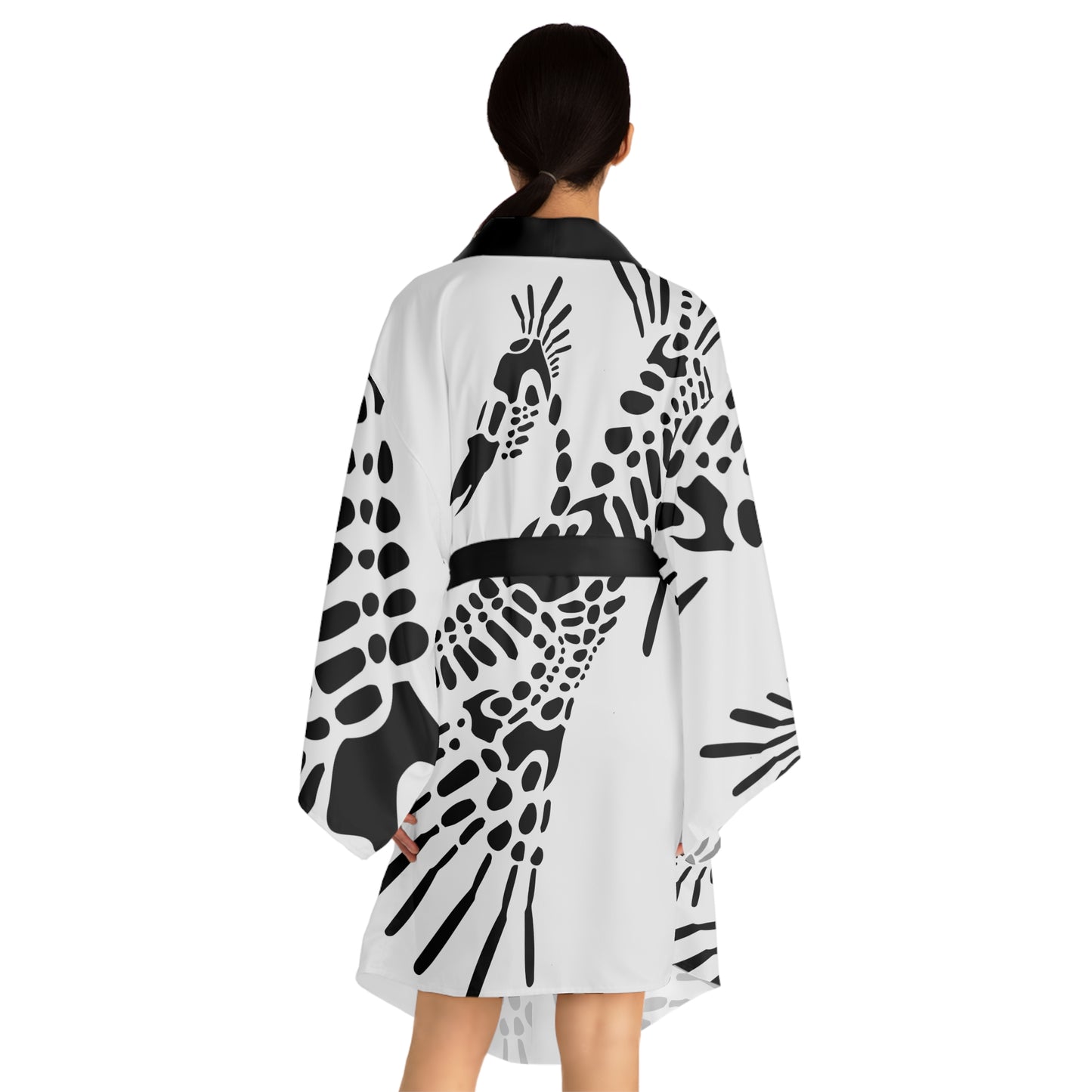 Fossil Blot Kimono Robe