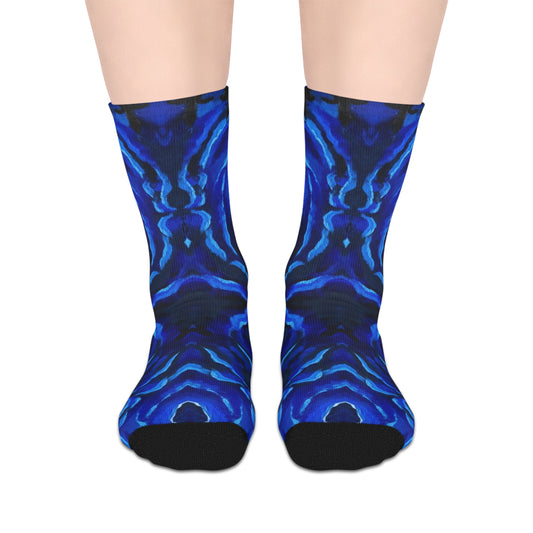 Rippled Vortex Mid-length Crew Socks