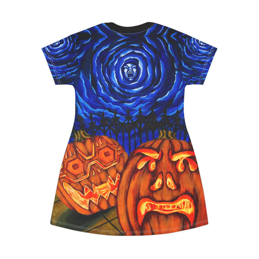 Howling Moon T-Shirt Dress